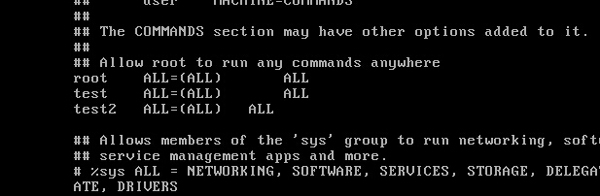 如何配置Linux系統sudo命令的權限？