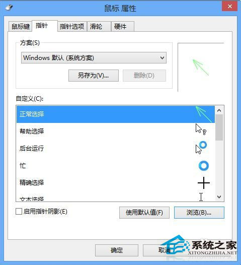 Win8鼠標指針怎麼換？Win8改鼠標指針的方法