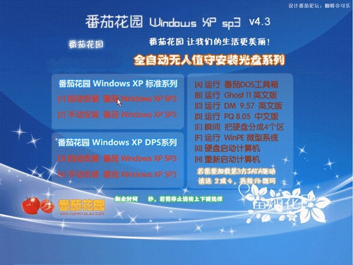 番茄花園Windowsxp原版sp3最新系統下載